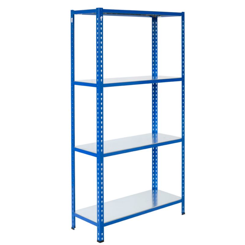 Wtykowy regał metalowy AR Shelving z profilem L z 4 półkami 200x80x30 cm 180 kg 1 szt