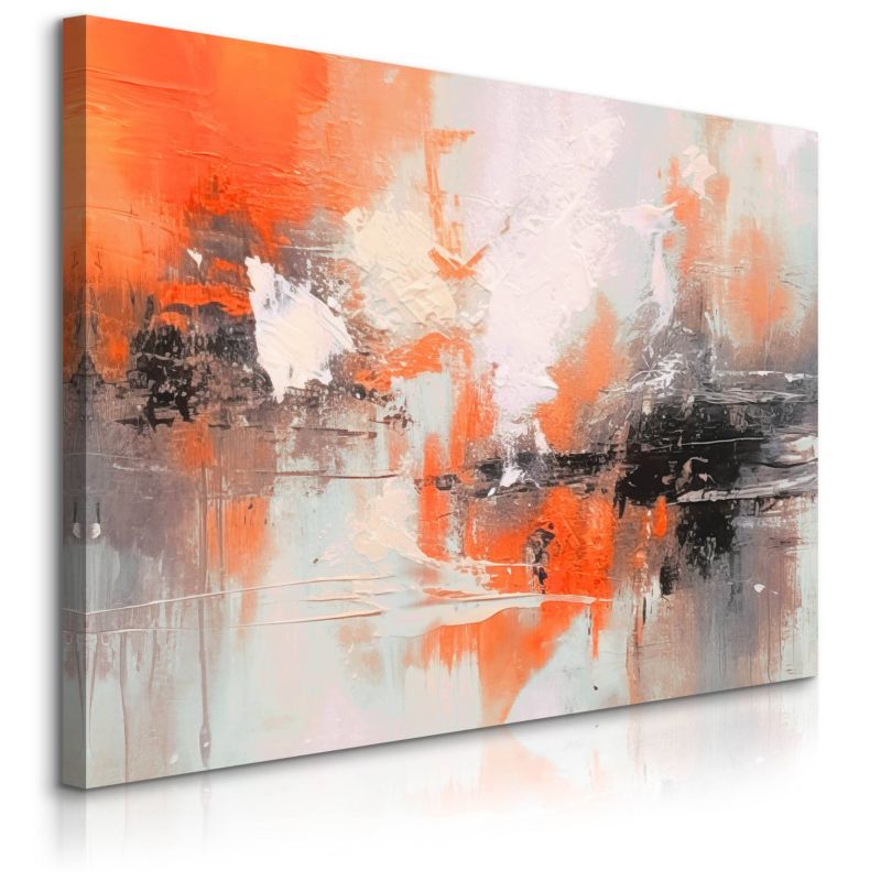 Obraz Muralo Pomarańczowa Abstrakcja Akwarela 100x70 cm 1 szt.