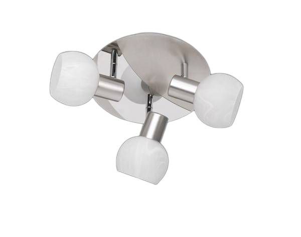 Lampa sufitowa wisząca RL Antibes biało-srebrna wym: 17 x 22 x 22 cm 3xE14 x 1 szt.