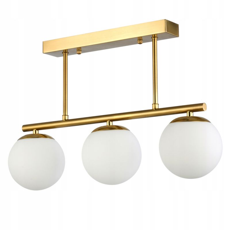 Żyrandol LED MasterLED Bali E27 potrójny lampa wisząca 47 cm IP20 złoty 1 szt.