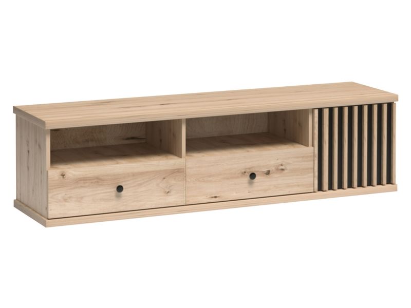 Szafka RTV MIRJAN 24 Cali C-6 artisan + czarny / lamele artisan 1 szt.