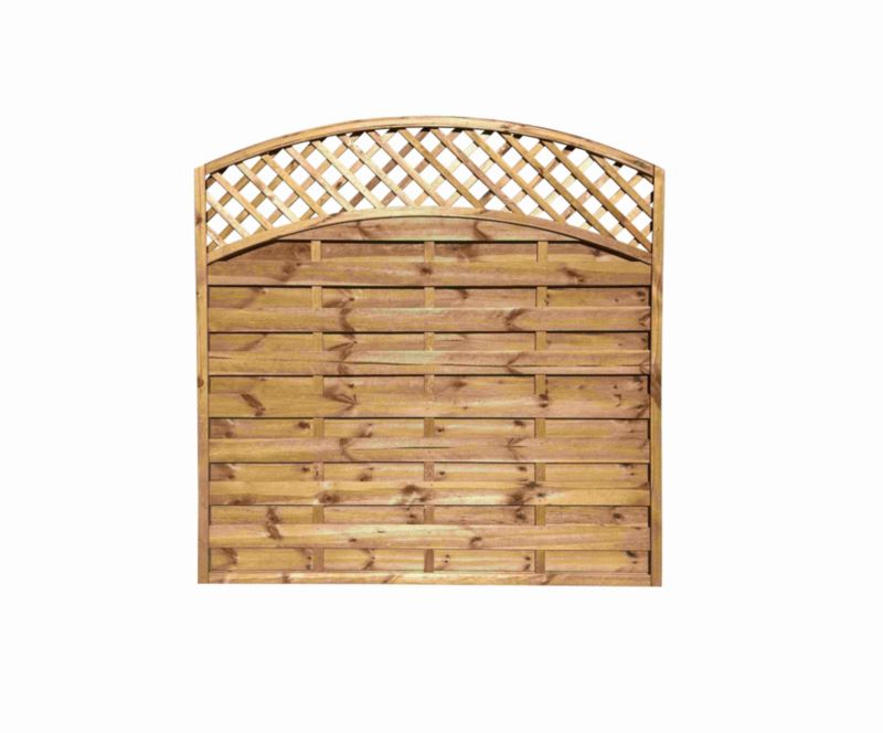 Płot"Olga 2 x łuk brąz Roma 180x180/160 cm 1szt.