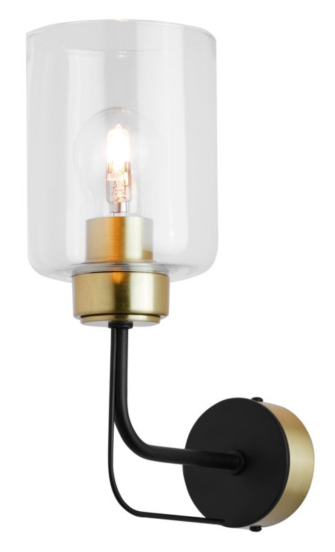 Kinkiet ścienny Jupiter CERES czarno-złoty 1xE27x20W IP20 - 1 szt.