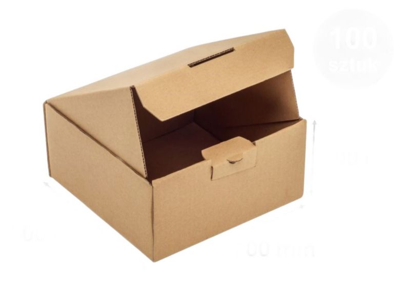 Karton fasonowy Neopak 200x200x100mm KRAFT Pudełko Wykrojnikowe 100 szt.