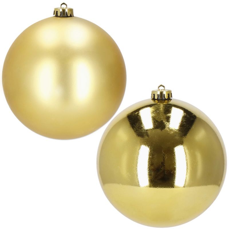 Bombki choinkowe Springos zawieszki na choinkę ozdoby świąteczne 15 cm złote 2 szt.