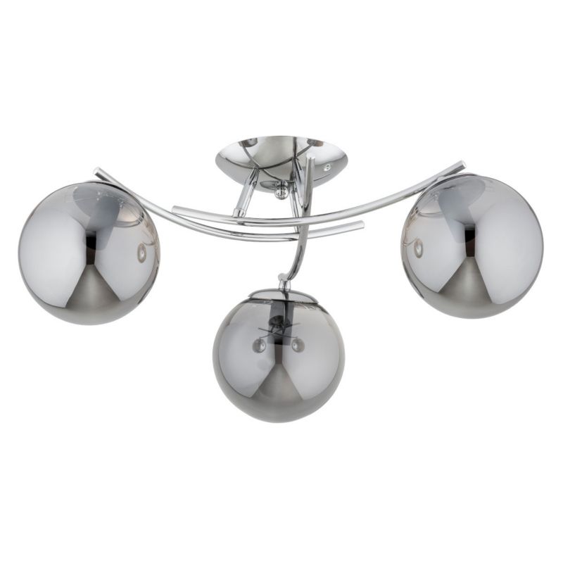 Lampa sufitowa wisząca Alfa Savi 4566 chromowana dymiona nowoczesna 3xE14 x 10W 1 szt.