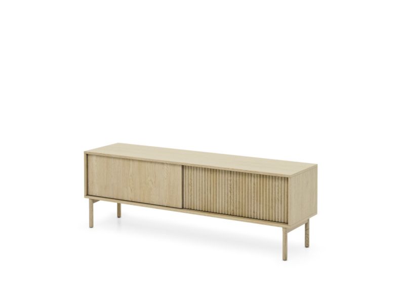 Szafka rtv dwudrzwiowa Bettso Aviro w stylu skandynawskim dąb cremona 1szt.