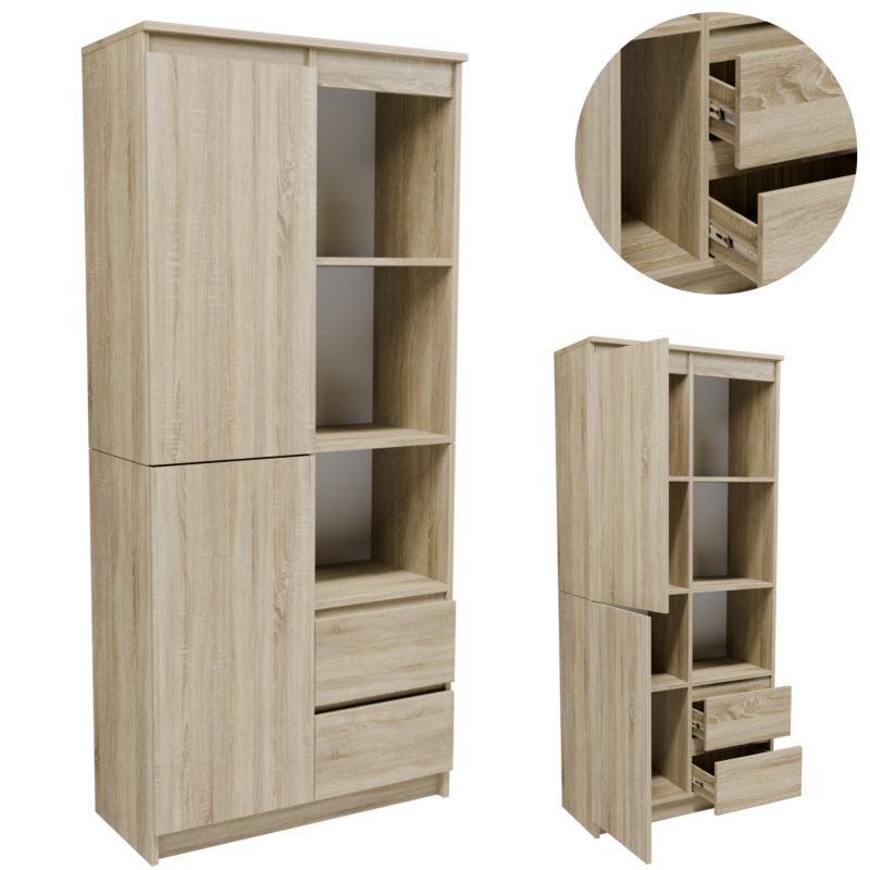 Regał Matkam stojący R1180SON biurowy dąb sonoma 1 szt.