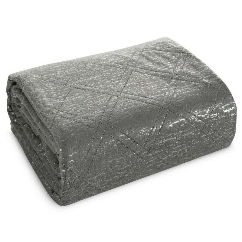 Narzuta LUIZ/BLINK Eurofirany 200x220 cm stalowa dekoracyjna na łóżko 1 szt.