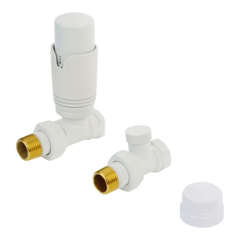 Zestaw termostatyczny GoodHome prosty biały