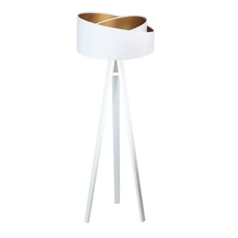 Lampa Bps Koncept stojąca GEMSTONE biała/złota 1 szt