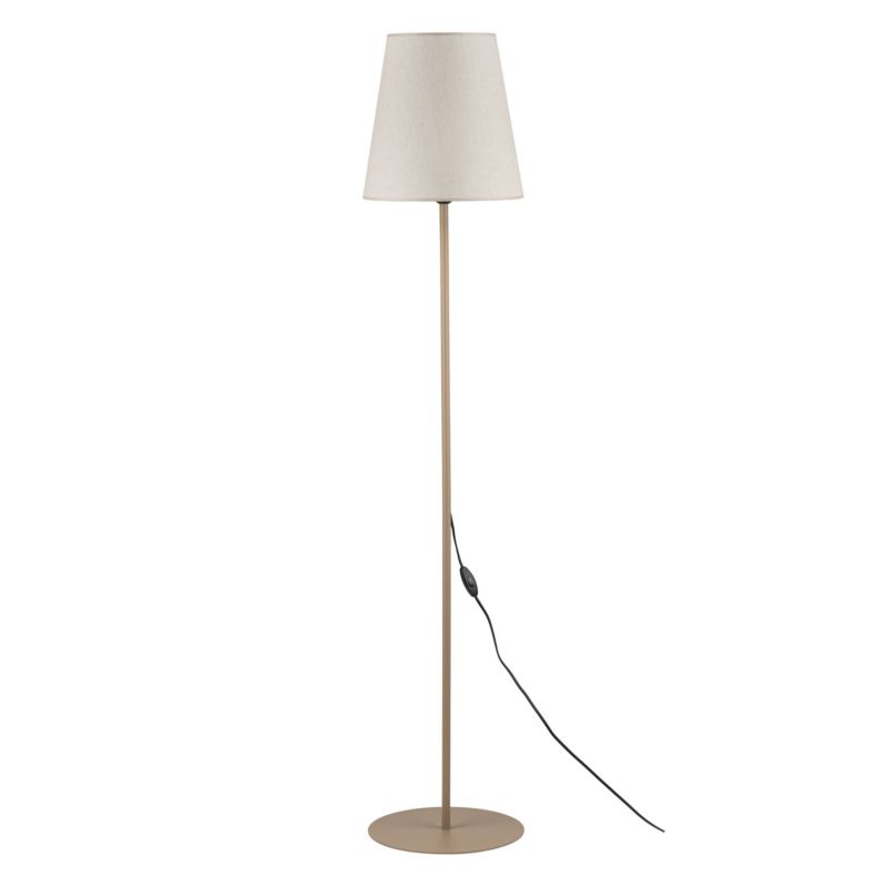 Lampa podłogowa TK Lighting Elizabeth sabia beżowa 1x E27 -1szt.