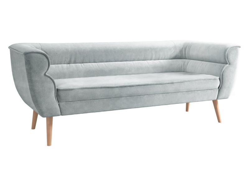 Sofa MIRJAN 24 nowoczesna Bal 3 jasnoszary plusz 1 szt.