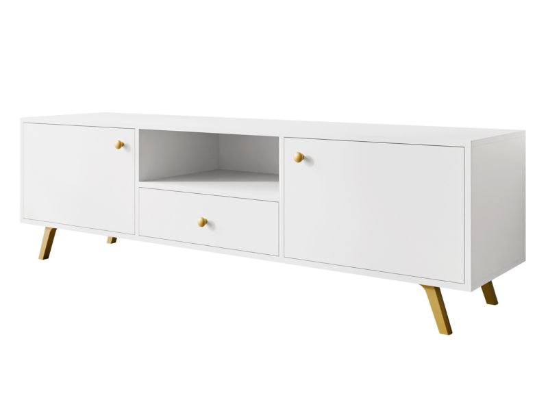 Szafka RTV MIRJAN 24 Siena 160 biały 1 szt.