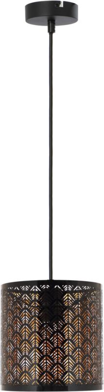 Lampa wisząca Tuluza 1-punktowa E27 czarna