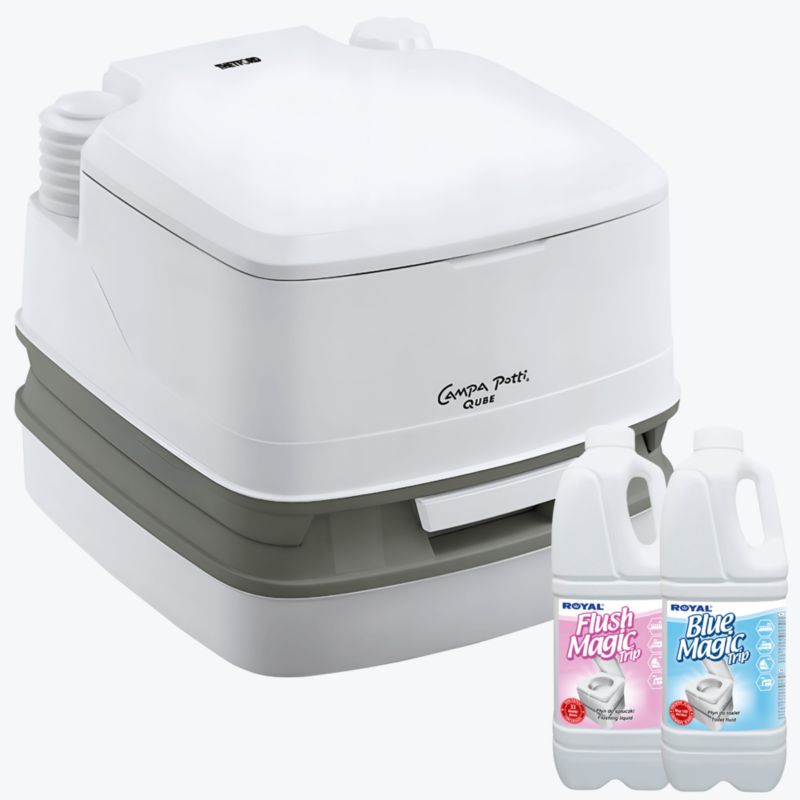 Toaleta turystyczna MT 12L Thetford + Blue Magic Trip i Flush Magic Trip 1szt.