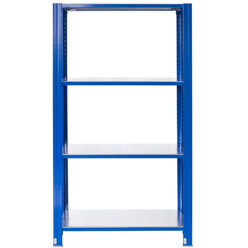 Wtykowy regał metalowy AR Shelving z profilem T z 4 półkami 250x80x30 cm 250 kg 1 szt