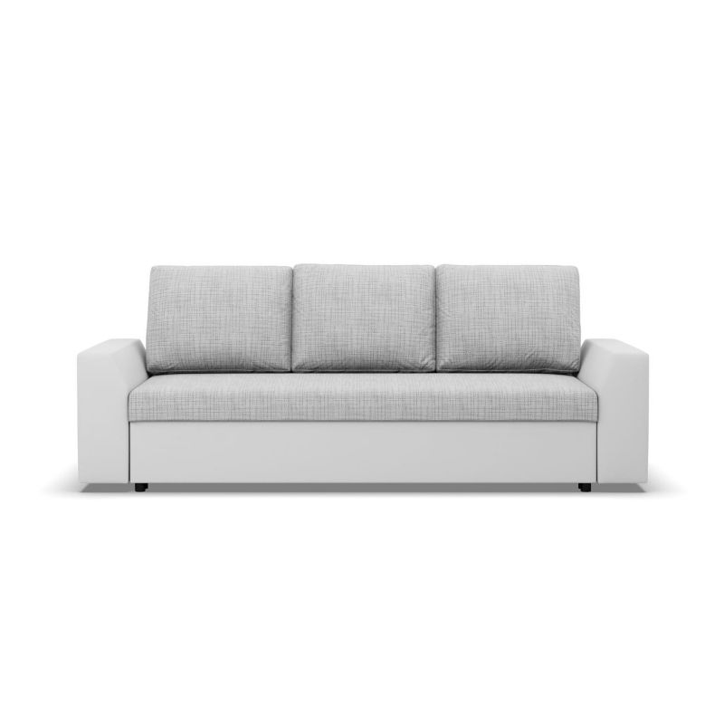 Kanapa TYLETEGOTU funkcja spania VIKTOR ekoskóra biel szary 1 szt