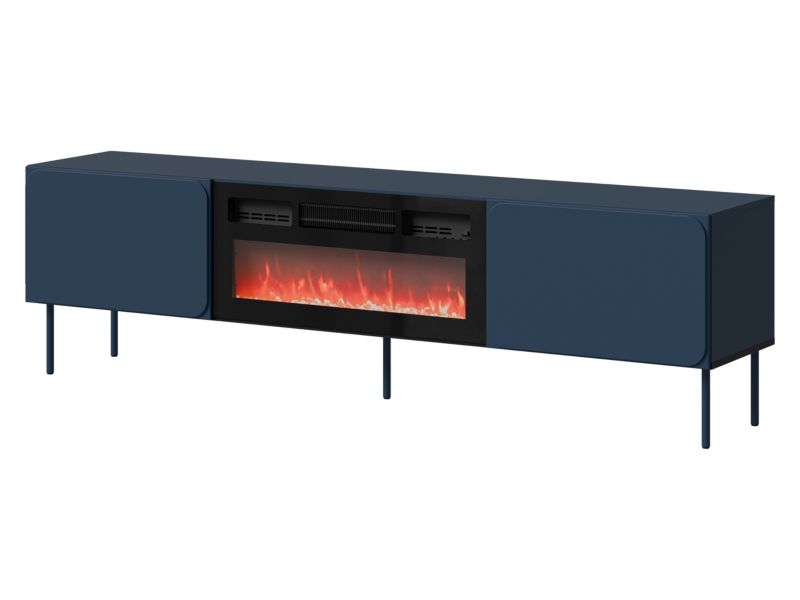 Szafka RTV z kominkiem MIRJAN 24 Rafael EF indigo 1 szt.
