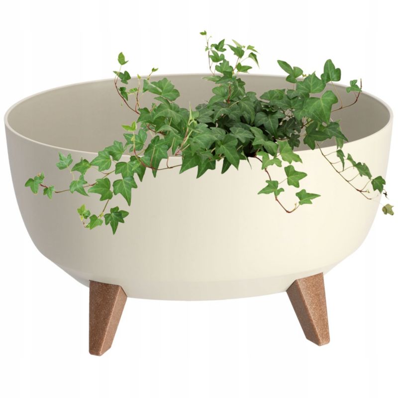 Doniczka KADAX Donica 40cm Wkład Osłonka misa Krem 1 szt.