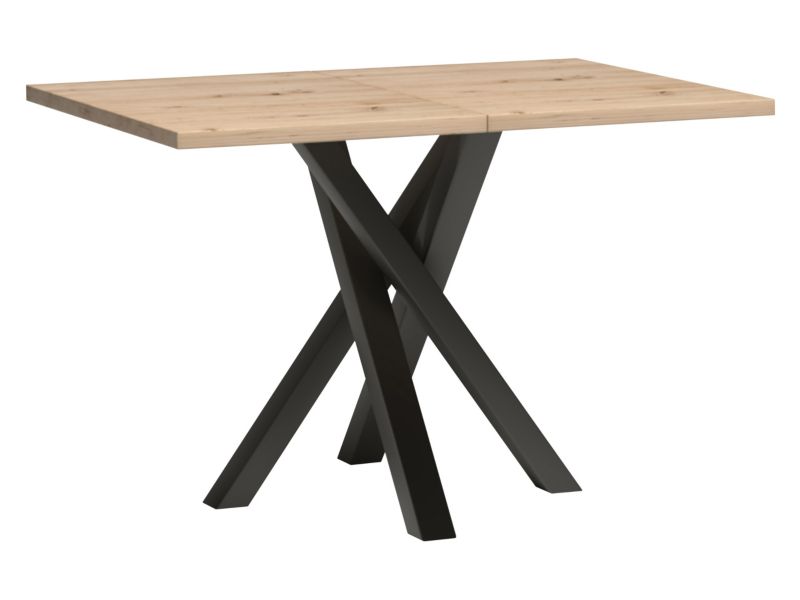 Stół rozkładany MIRJAN 24 Cali 80x120/160 artisan / czarny 1 szt.