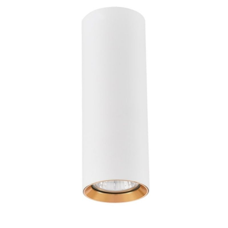Spot oprawa sufitowa Light Prestige Manacor biało-złoty 1 x GU10 x 50W IP20 wym: 17 x 6 x 6 cm - 1 szt.