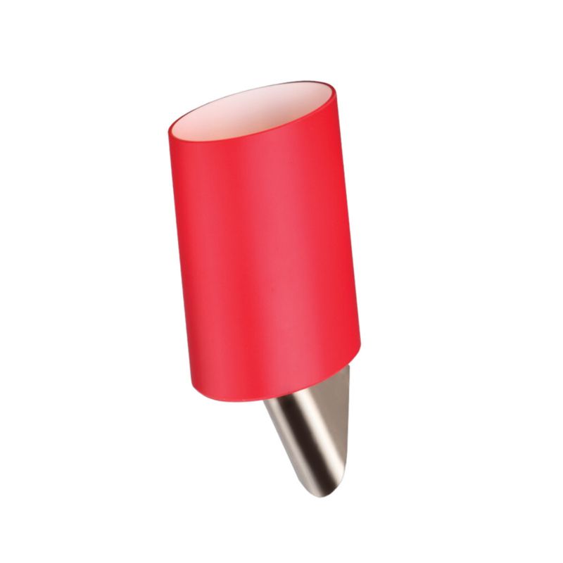 Kinkiet ścienny Maxlight Kakadu czerwony-jasne drewno styl minimalistyczny 1 x E14 x IP20 wym: 27 x 11 x 12 cm - 1 szt.