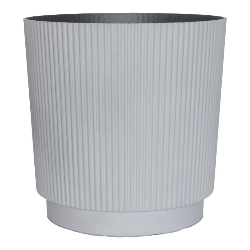 Donica Verve plastikowa walec 35 cm szara