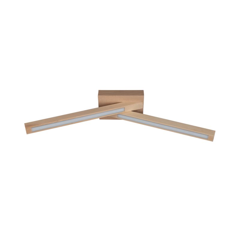 Drewniana Lampa Sufitowa SPOT Light 2xLED 9W Naturalna Brzoza FSC, Polski Producent, 1 szt.