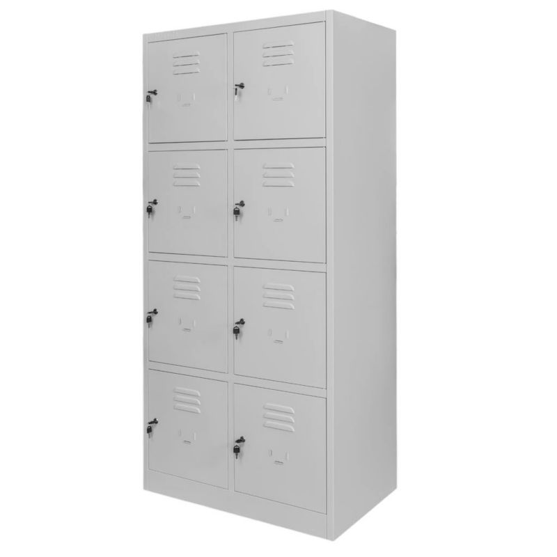 Szafka skrytkowa BHP Mega-M 8 drzwiowa Szara 80x50x180cm 1szt.