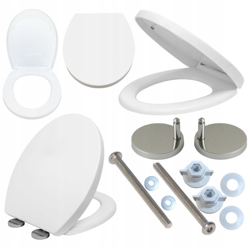 Deska sedesowa WC uniwersalna Estiva 11 polipropylenowa biała 1 szt.