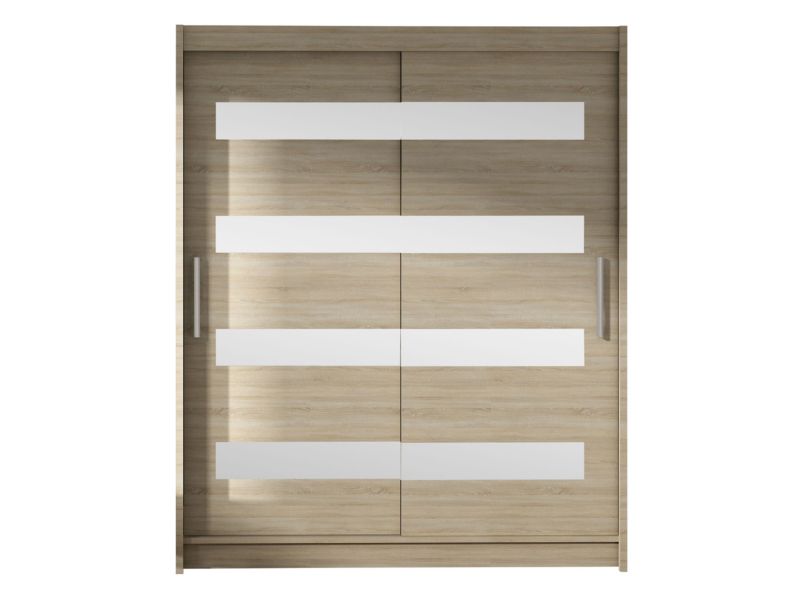 Szafa MIRJAN 24 z drzwiami przesuwnymi Presto XIII dąb sonoma/lustro 1 szt.