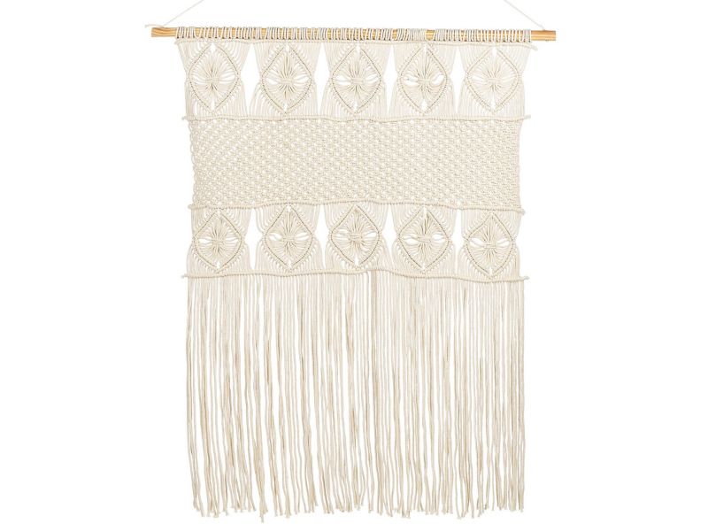 Makrama ścienna Lahri Bawełna Beżowy 1 szt.