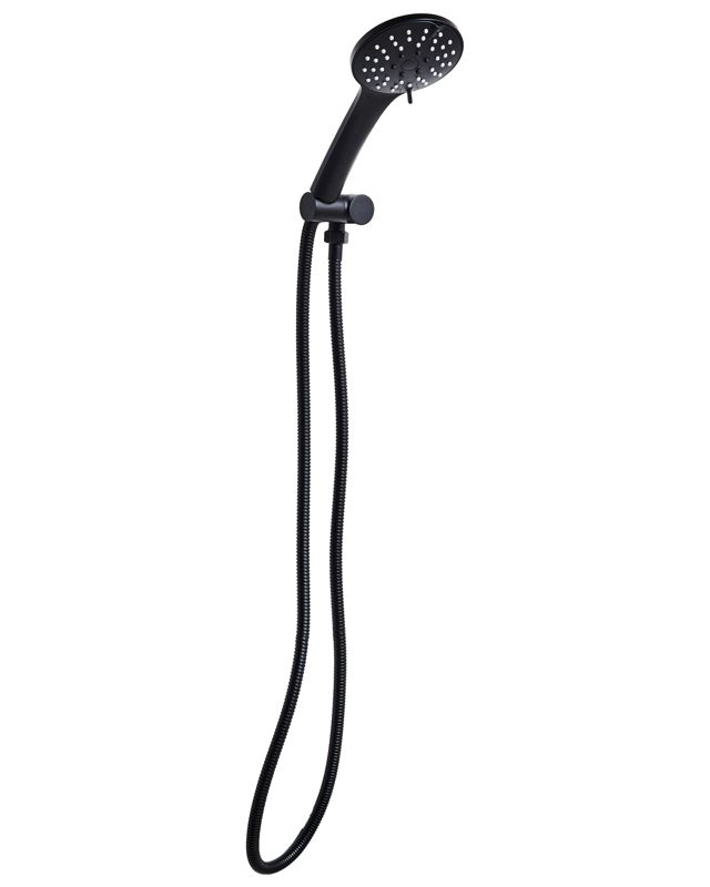 Słuchawka prysznicowa z wężem Churun Czarny 1 szt.