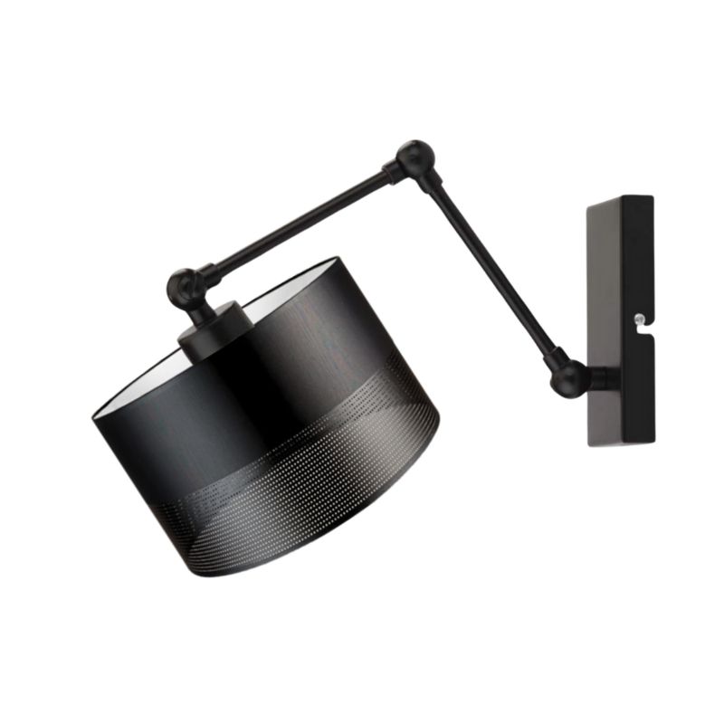 Kinkiet Volta Light Factory Soul Czarny/Czarny Abażur 1xE27 1szt.