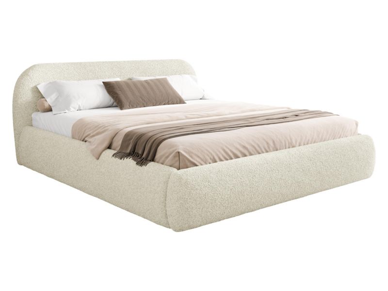 Łóżko tapicerowane MIRJAN 24 Talori 180x200 kremowy 1 szt.