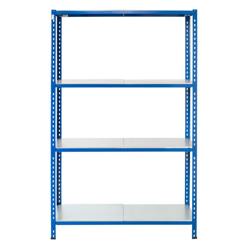 Wtykowy regał metalowy AR Shelving z profilem L z 4 półkami 200x120x30 cm 180 kg 1 szt