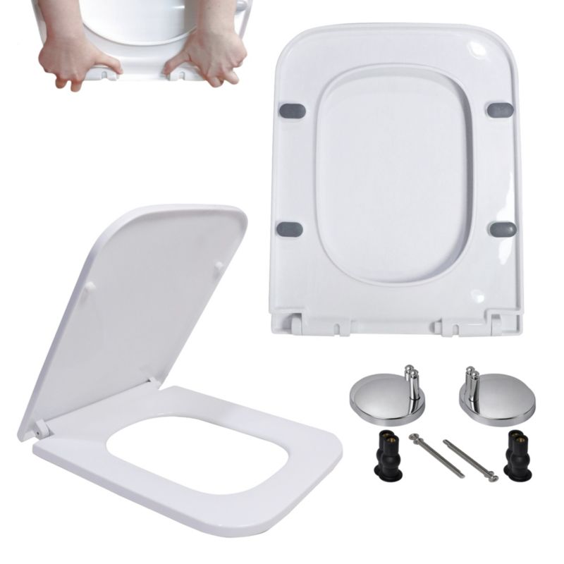 Deska sedesowa Estiva Evia wolnoopadająca prostokątna wypinana biała 1 szt.