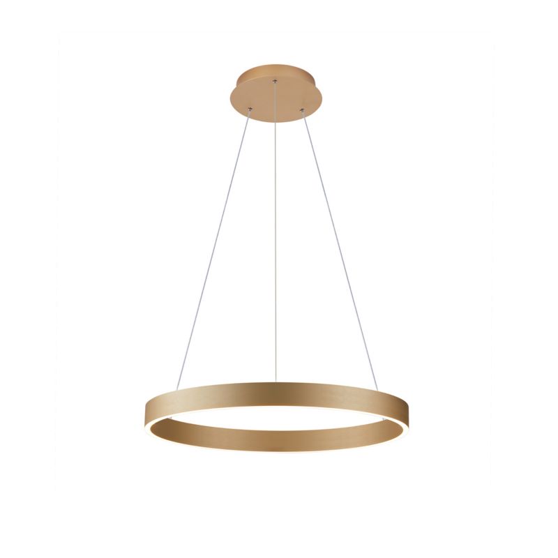 Lampa wisząca dwustronna obręcz Italux Brasco Up Down złota LED 60W 3000-4000K 4500lm IP20 - 1 szt.