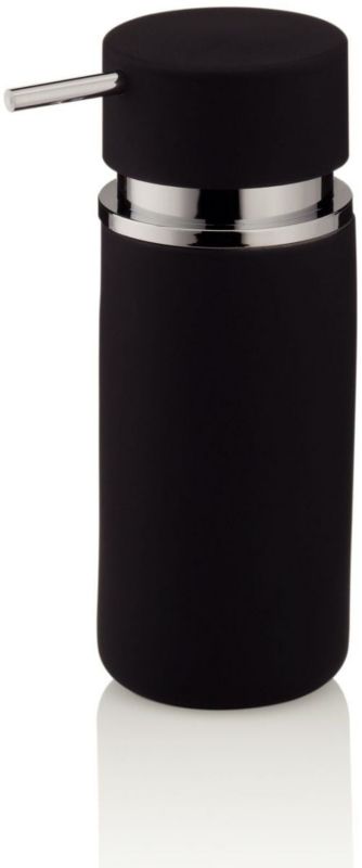 Dozownik do mydła Kela Per czarny 300 ml, stojący, ceramika, abs/pp, 1 szt.