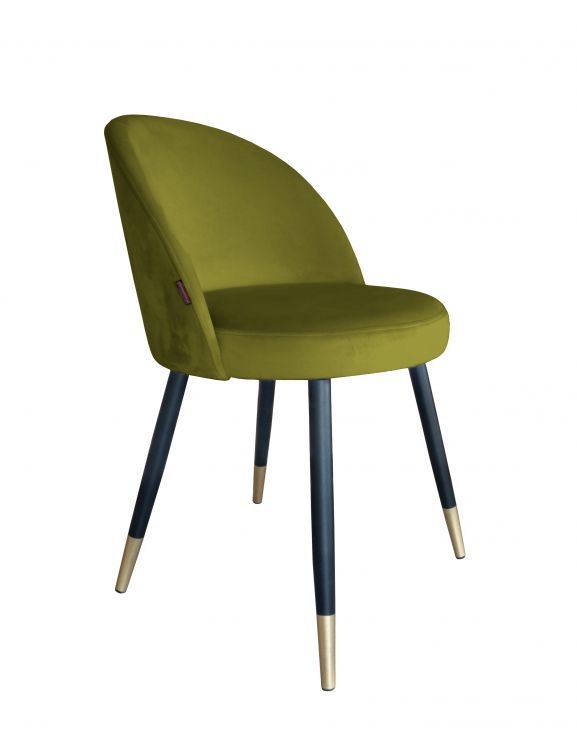 Krzesło TANEW BL VELVET GOLD oliwkowe ATOS 1 szt.
