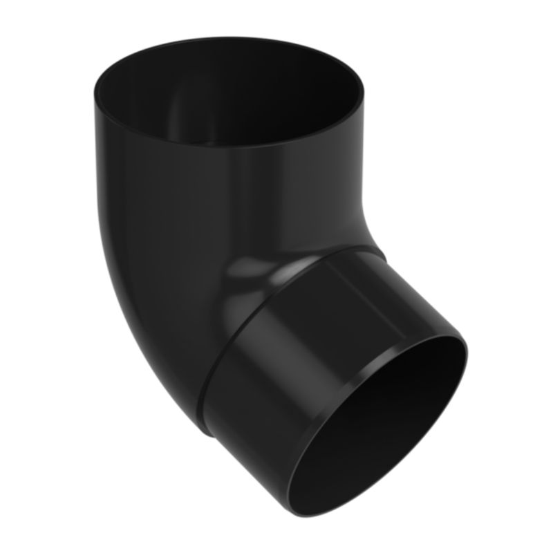 Kolano Galeco PVC 50 mm/67 stopni czarne