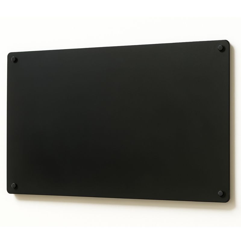 Magnetyczna Tablica Fotograficzna Wallfluent Dekoracja Ścienna na Zdjęcia Notatki Magnesy 50x80 cm Czarna 1szt.