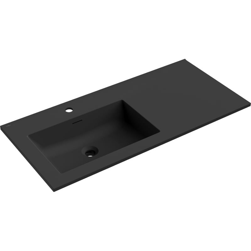 Umywalka wpuszczana Mexen Otis czarna 101 x 46,5 cm 1 szt.