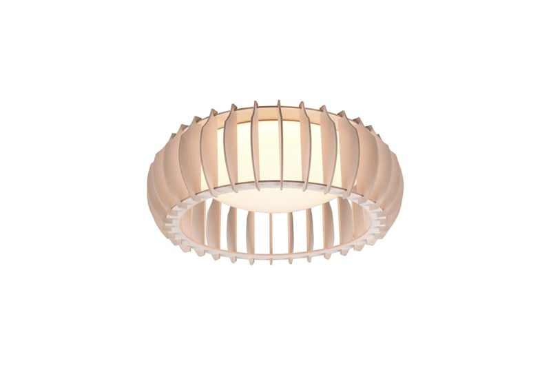Lampa sufitowa wisząca RL Monte 4583 biała jasne drewno nowoczesna wbudowany LED 16W 1 szt.