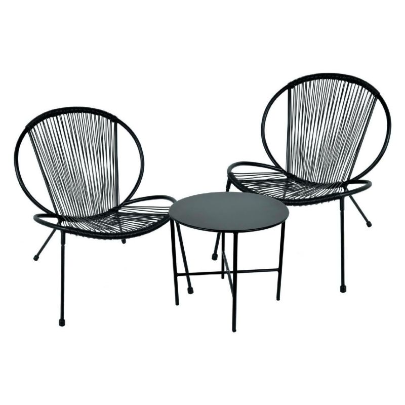 Zestaw mebli ogrodowych Progarden 3-częściowy stół i krzesła 1 kpl.