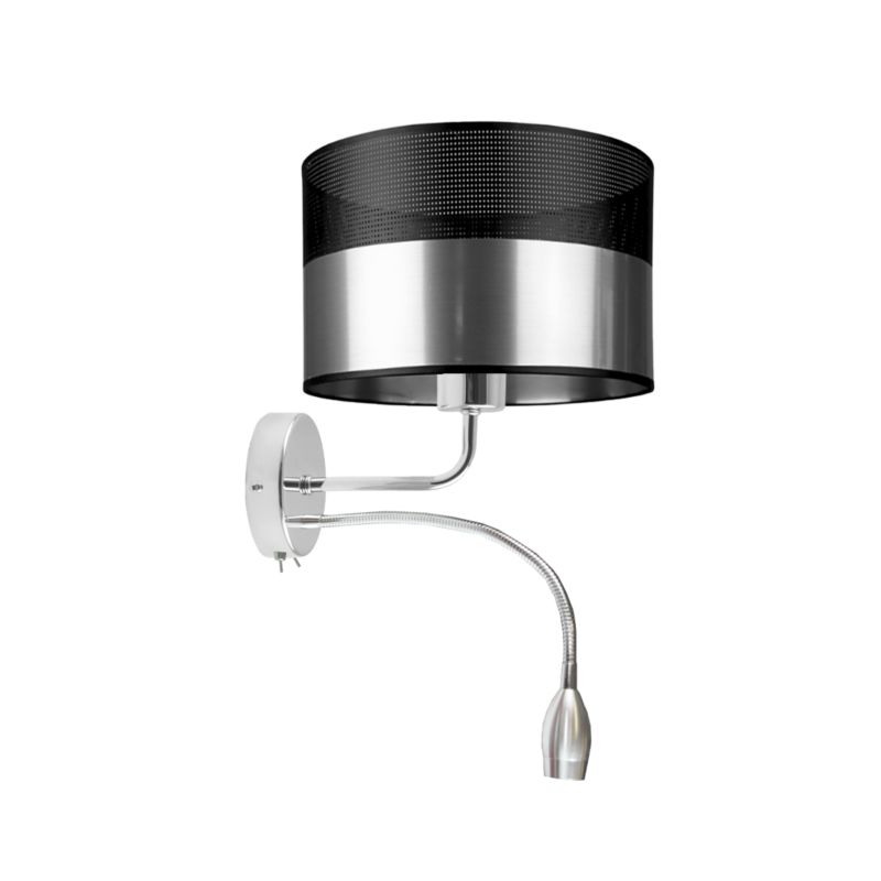 Kinkiet Volta Light Factory Blues Srebrny Abażur 1xE27 1 szt.