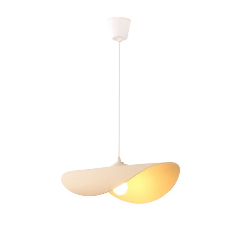 Lampa wisząca LL ARILAS LAMP06 E27 66516 LightLogic kremowa z filcu biała EKO 1 szt.
