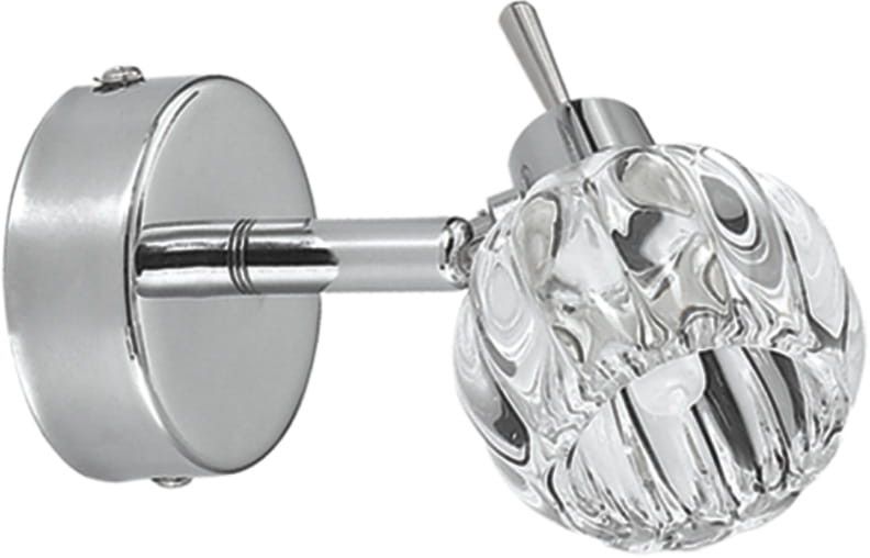 Kinkiet ścienny Candellux Bombola chromowany przezroczysty 1 x G9 x 40W IP20 wym: 10 x 12 x 8 cm - 1 szt.