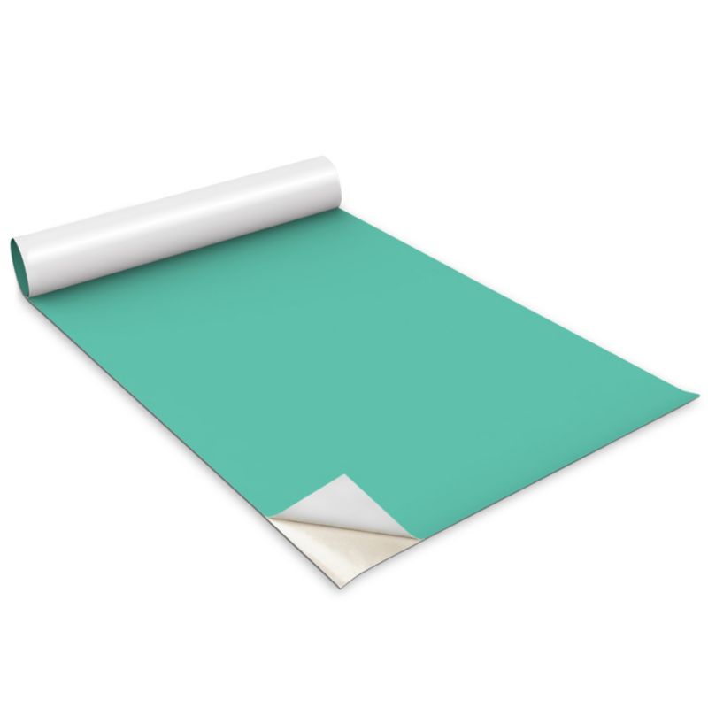 Folia Dekoracyjna Na Meble Wallfluent 100x50 cm Kolor turkusowy Odporna Folia Samoprzylepna Mat 1 rol.
